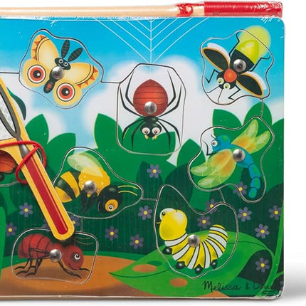 JUGUETE MAGNETICO WOODEN PUZZLE GAME SET: FISHING AND BUG CATCHING