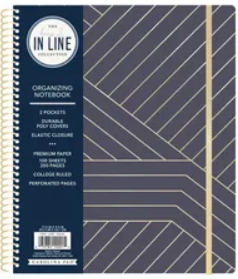 LIBRETA KEEP IT IN LINE ORGANIZED PUNTOS DORADOS