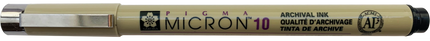 CHINOGRAFO TINTA NEGRA PUNTA .6MM PIGMA MICRON #10