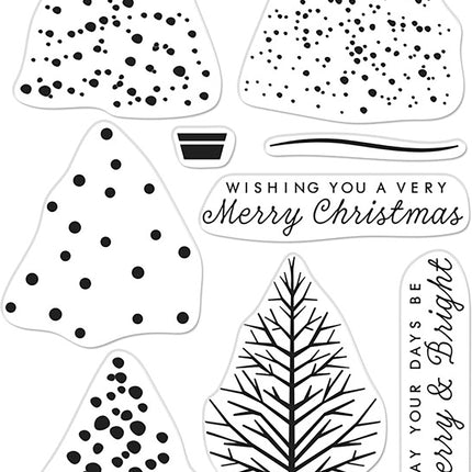 SET DE SELLOS TRASNSP DE CHRISTMAS TREE