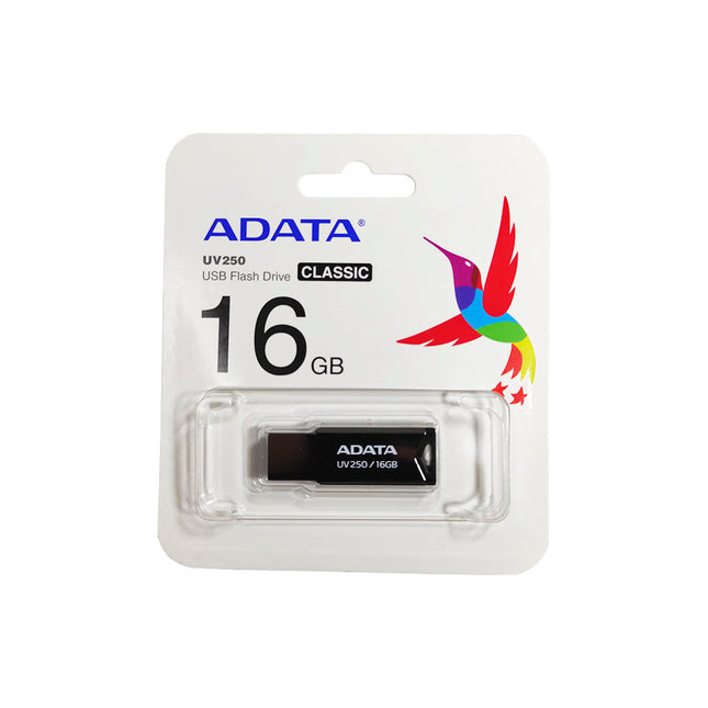 MEMORIA USB ADATA UV250 16GB NEGRO