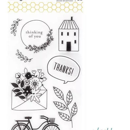 SELLOS ACRÍLICOS TRANSPARENTES 11 PZA - FAMILY