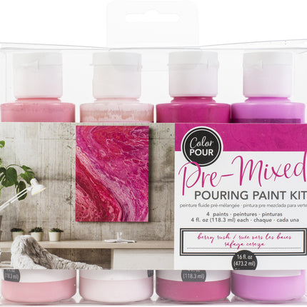 KIT DE PINTURA PARA VERTIDO 118.3ML - 4 PCS BERRY RUSH
