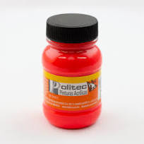 PINTURA ACRÍLICA FLUORESCENTE 100ML ROJO