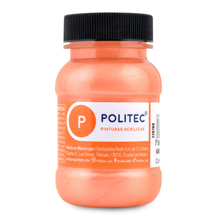 PINTURA ACRÍLICA METALICA 100ML NARANJA