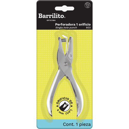 PERFORADORA BARRILITO 1ORIFICIO 1/4 (6.35MM)
