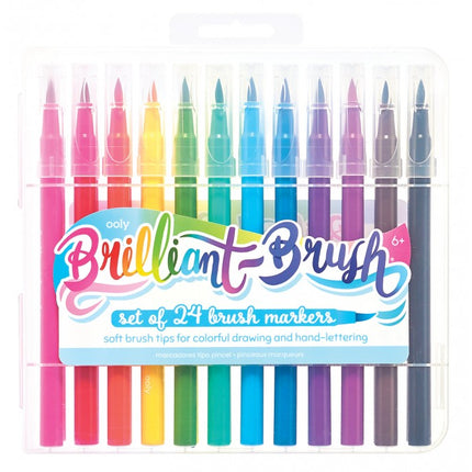MARCADORES PUNTA PINCEL BRILLANTES 24 UND