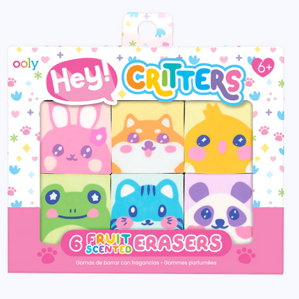 SET DE BORRADORES ANIMALITOS CRITTERS 6 PIZ