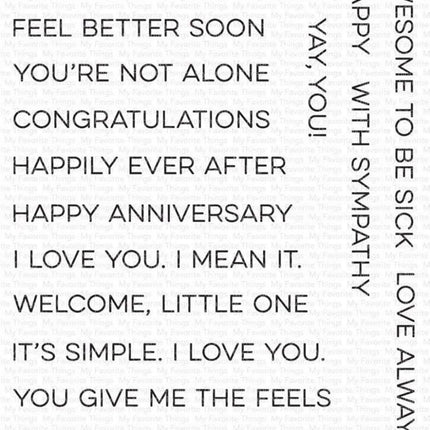 SELLO ESSENTIAL SENTIMENTS - 25 PCS