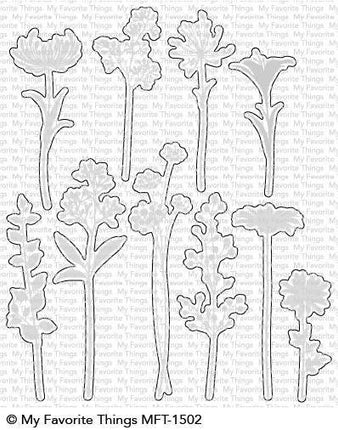 DIES NAMICS FLOWER SILHOUETTES 10 PCS