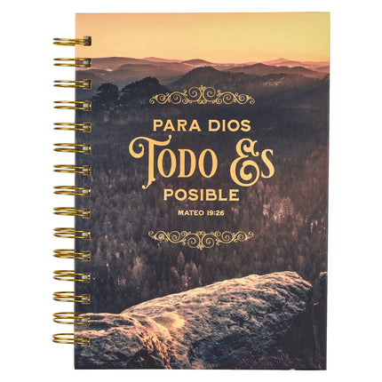 DIARIO GRANDE ANILLADO «TODO ES POSIBLE» MATEO 19:26