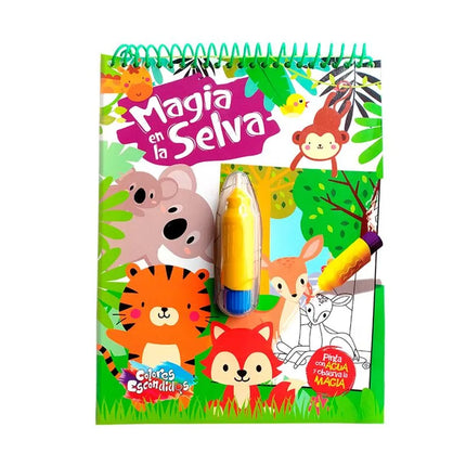 LIBRO COLORES ESCONDIDOS MAGIA EN LA SELVA