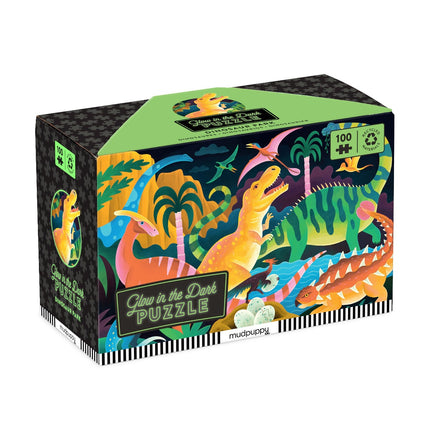 ROMPECABEZAS GLOW IN THE DARK DINOSAUR PARK 100PZ