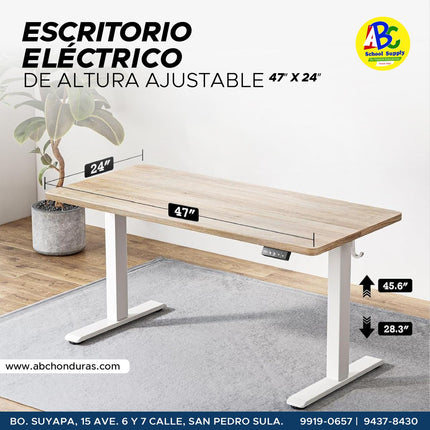 ESCRITORIO AJUSTABLE BLANCO 47X24