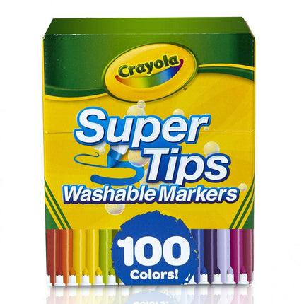 MARCADORES SUPER TIPS PUNTA FINA 100 PCS - CRAYOLA
