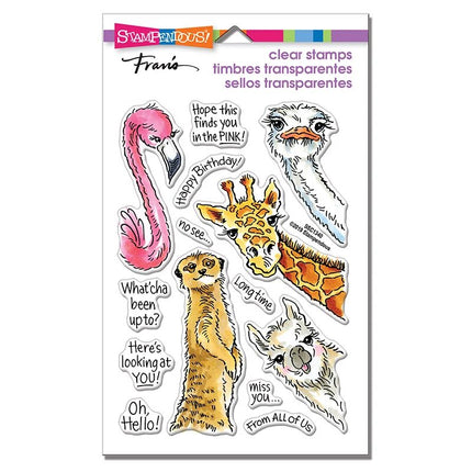 SELLOS Y PLANTILLAS PEEKING PALS PCS TRANSP.