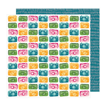 CLICK CAMARAS-PAPEL SCRAPBOOK 12X12 DOBLE CARA