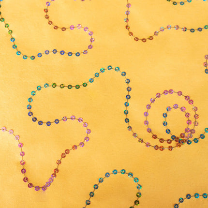 PAPEL DECORADO MOSTAZA C/LENTEJAS MULTIC 22 X 29 PULG