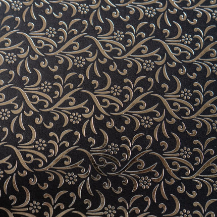 PAPEL DECORADO NEGRO C/PLATEADO 22 X 29 PULG