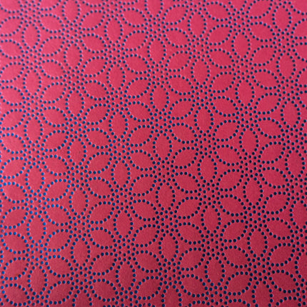 PAPEL ARTESANAL ROSADO DISEÑO FLORES 22X29PULG