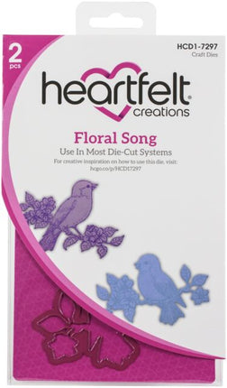 CORTE Y RELIEVE CANCIÓN FLORAL Y PETALOS EN CASCADA 2 PCS