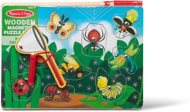 JUGUETE MAGNETICO WOODEN PUZZLE GAME SET: FISHING AND BUG CATCHING