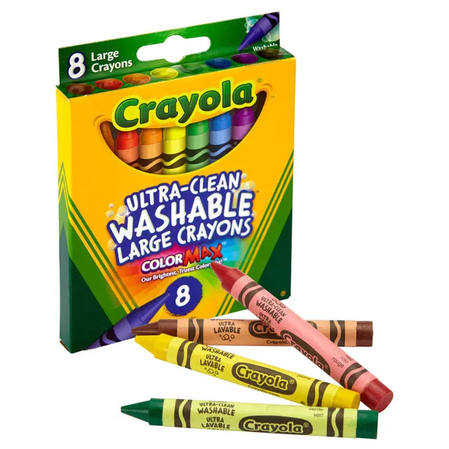 CRAYONES LARGE CRAYOLA 8CLRS