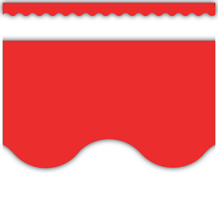 BORDE RED SCALLOPED