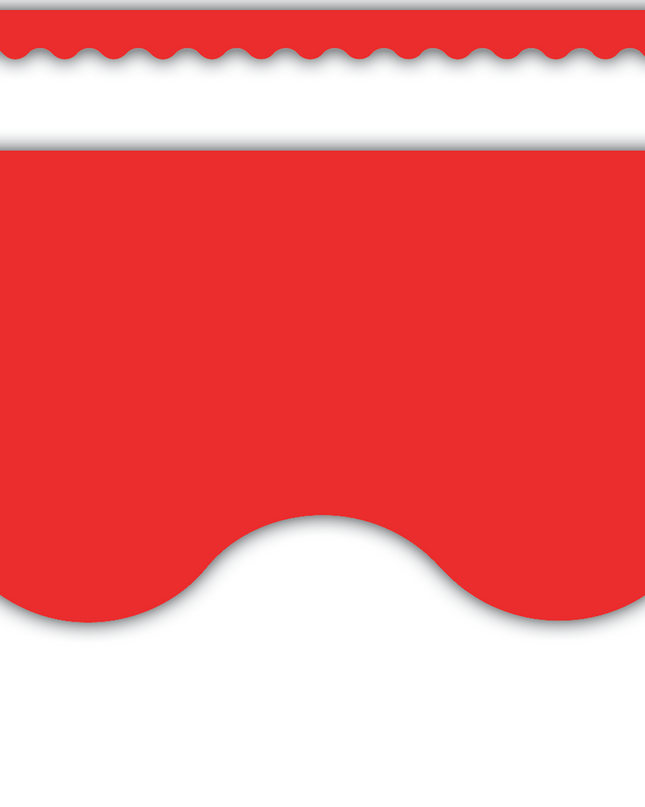 BORDE RED SCALLOPED