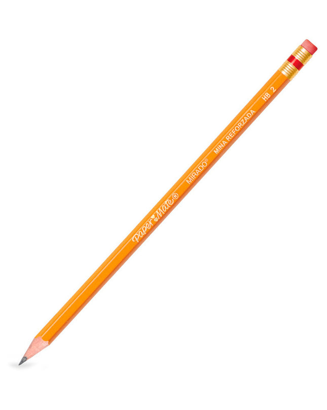 LÁPIZ GRAFITO PAPERMATE AMARILLO MIRADO #2