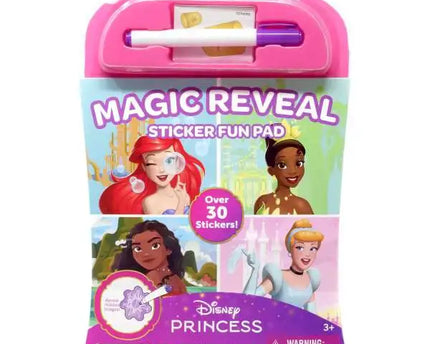LIBRO P/ COLOREAR DISNEY MAGIC REVEAL STICKER FUN PAD PRINCESS