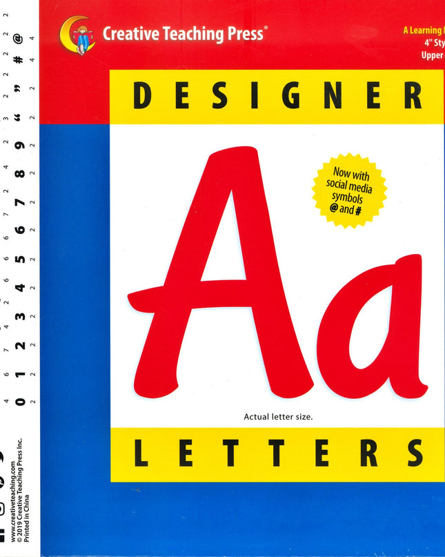 LETRAS STYLISH POPPY RED 4"