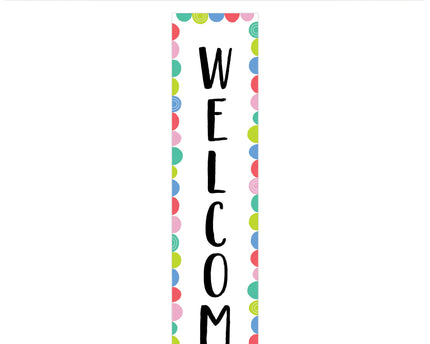 BANNER RAINBOW DOODLES WELCOME