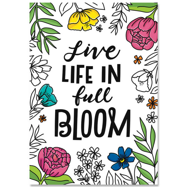 POSTER BLOOM INSPIRE LIVE LIFE IN FULL