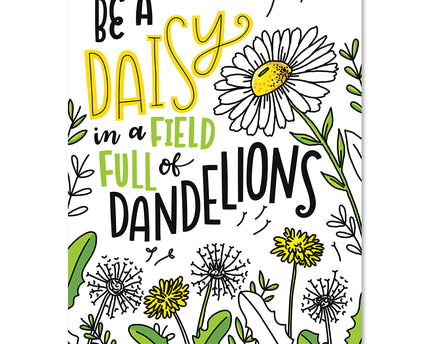POSTER BLOOM INSPIRE BE A DAISY