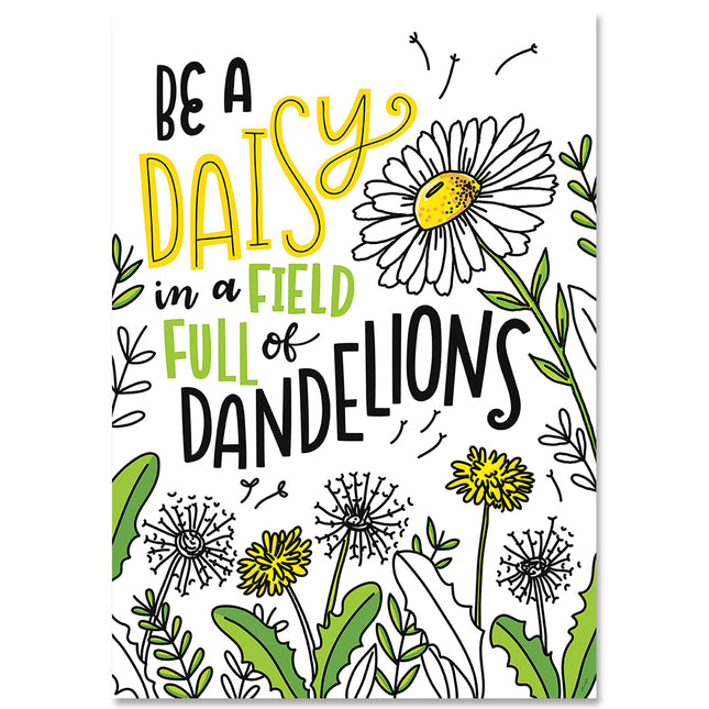 POSTER BLOOM INSPIRE BE A DAISY