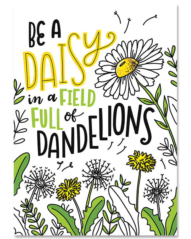POSTER BLOOM INSPIRE BE A DAISY