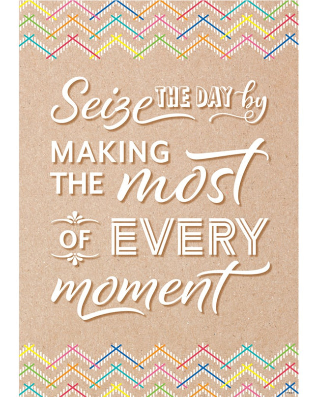 POSTER  KRAFTY POP SEIZE THE DAY BY