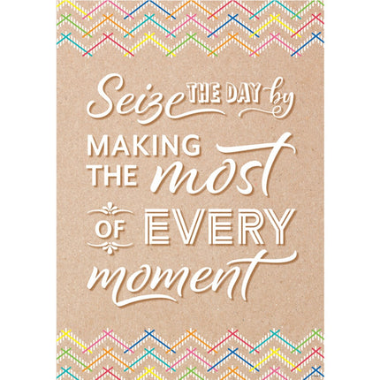 POSTER  KRAFTY POP SEIZE THE DAY BY