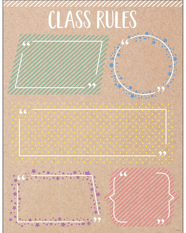 POSTER KRAFTY POP CLASS RULES