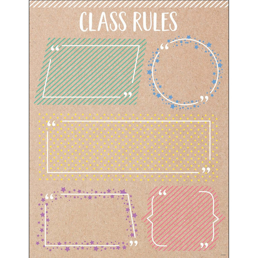 POSTER KRAFTY POP CLASS RULES