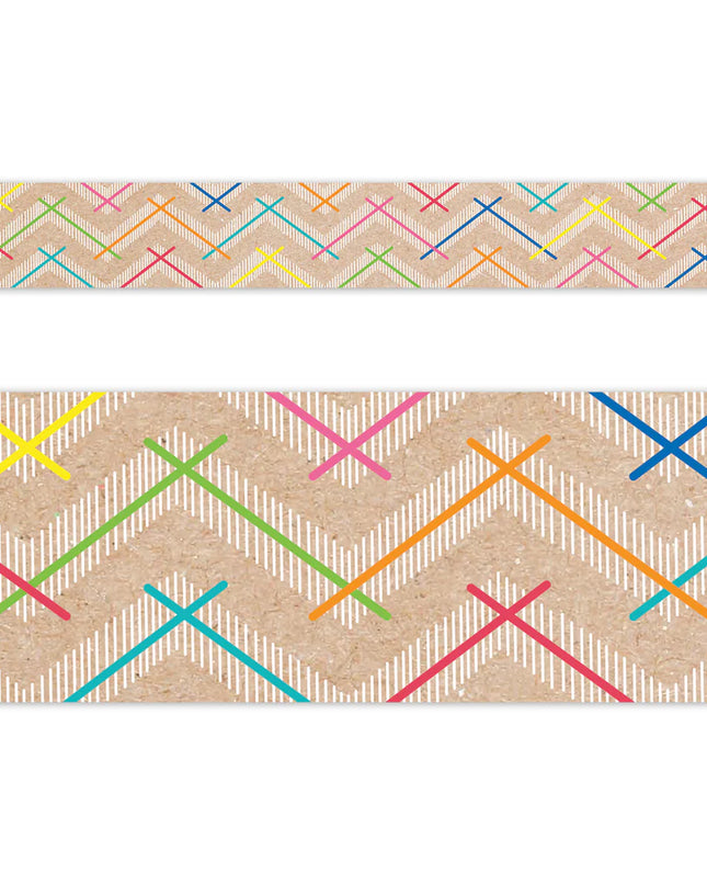 BORDE KRAFTY POP COLORFUL CHEVRON