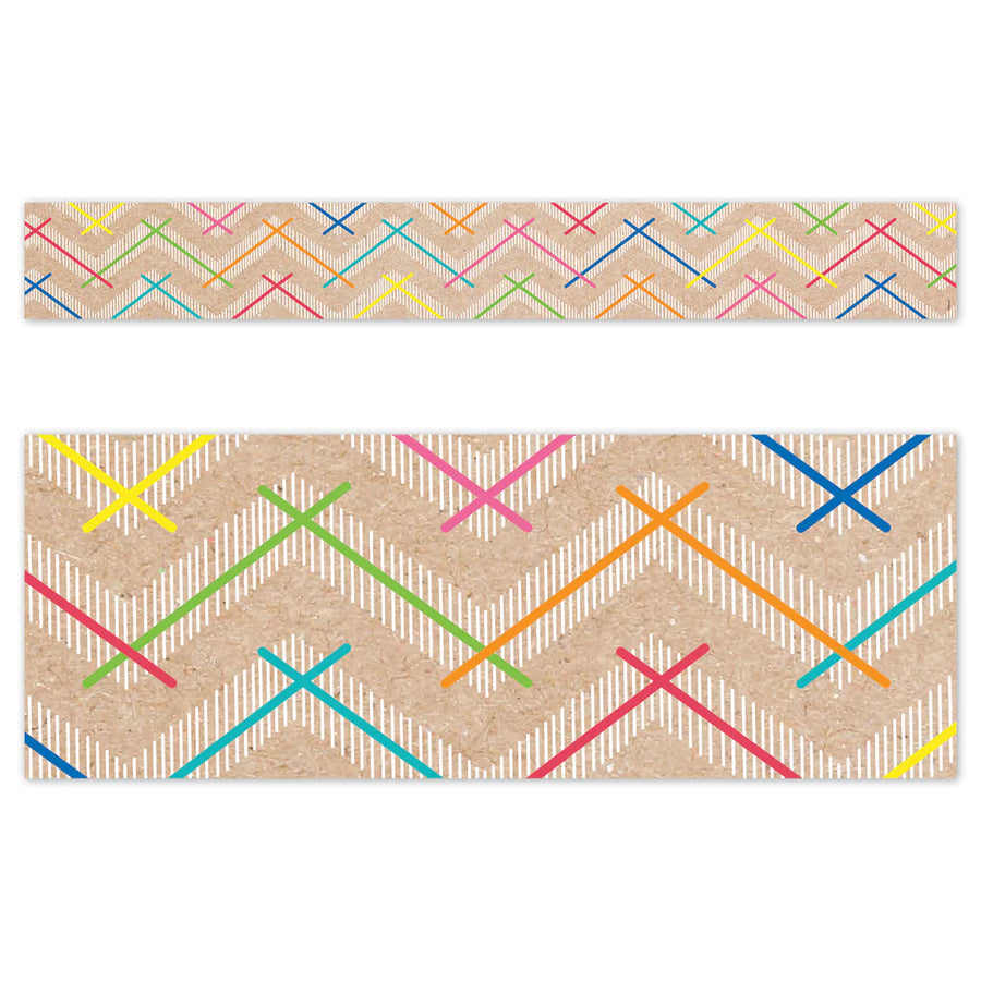 BORDE KRAFTY POP COLORFUL CHEVRON