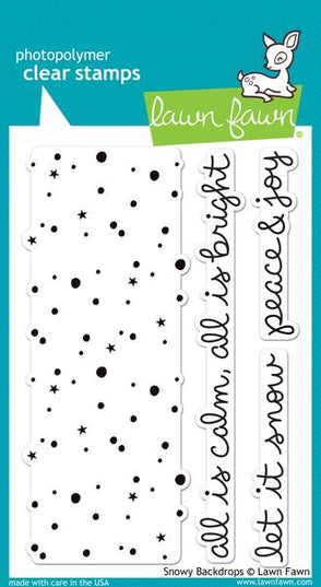 CLEAR STAMPS SNOWY BACK DROPS