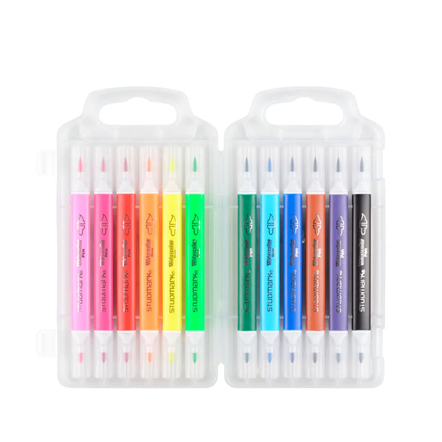 MARCADOR STUDMARK  WASHABLE 12 UND DOBLE PUNTA