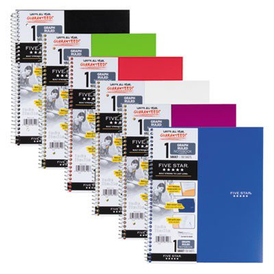 CUADERNO CUADROS FIVE STAR 1MAT