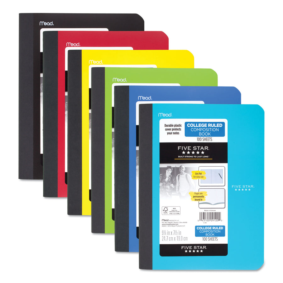 CUADERNO COMPOSITION FIVE STAR 1 MAT COL