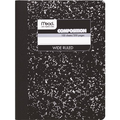 CUADERNO MEAD COMPOSITION WIDE RULED 1MAT