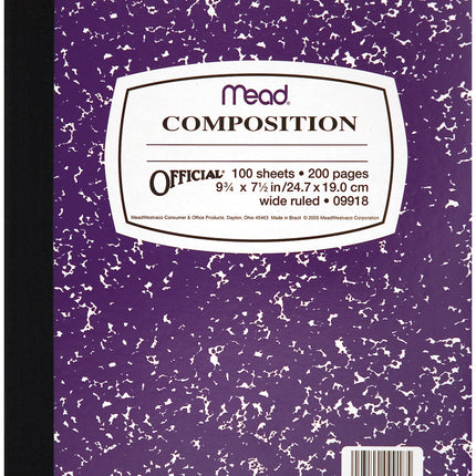 CUADERNO MEAD COMPOSITION 100HJS