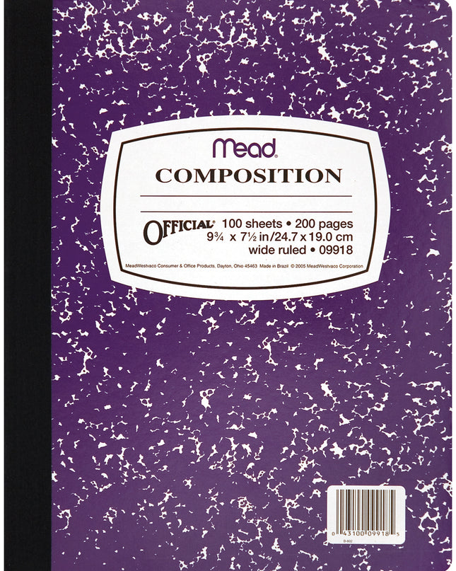 CUADERNO MEAD COMPOSITION 100HJS